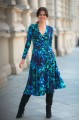 Sukienka wiskozowa MARLENN - Blue rapsody