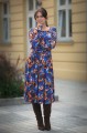Sukienka wiskozowa HALINA - Szafirowy zachód