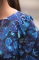Sukienka wiskozowa HALINA - Sapphire mushroom