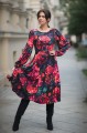 Sukienka wiskozowa HALINA - Rosy sunset