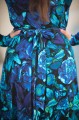 Niebieska Sukienka wiskozowa SIMPLE - Blue rapsody