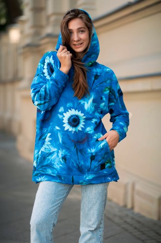 Niebieska bluza oversize bawełna - OKEE (2).jpg
