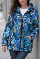 Bluza rozpinana OVERSIZE - Niebieski bałtyk