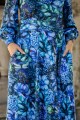 Sukienka Bawełniana HALINA - Aqua blue