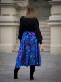 Kolorowa bawełniana spódnica MIDI w kwiaty - OKEE (37).jpg